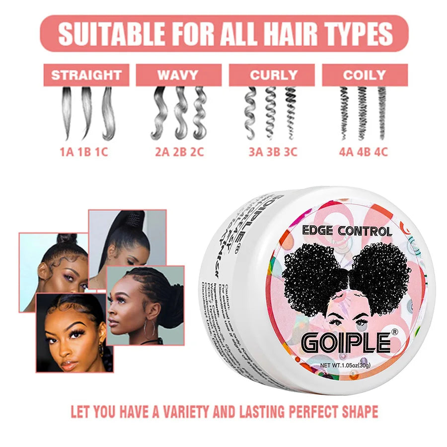 GOIPLE Edge Control for 4C Hair – Strong Hold, Sleek Style