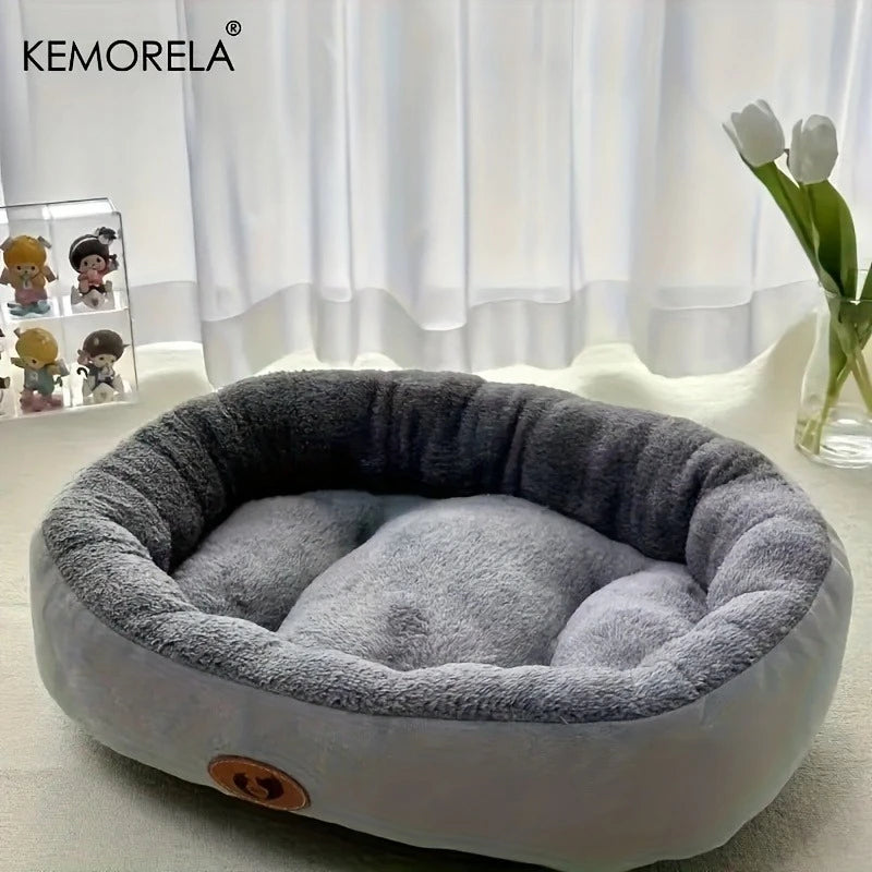 SnuggleNest™ | Cozy Oval Snuggle Pet Bed